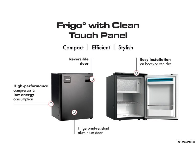 Frigorifero Frigo° con pannello frontale clean touch