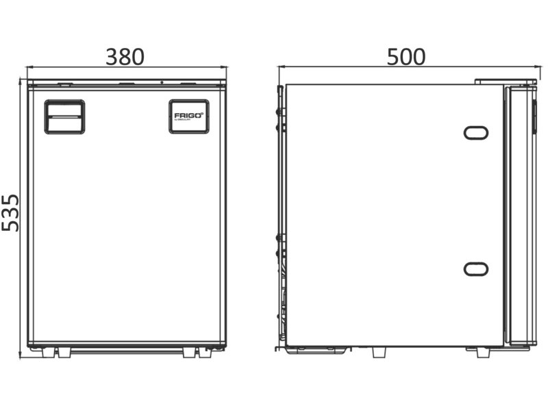 Frigorifero Frigo° con pannello frontale clean touch
