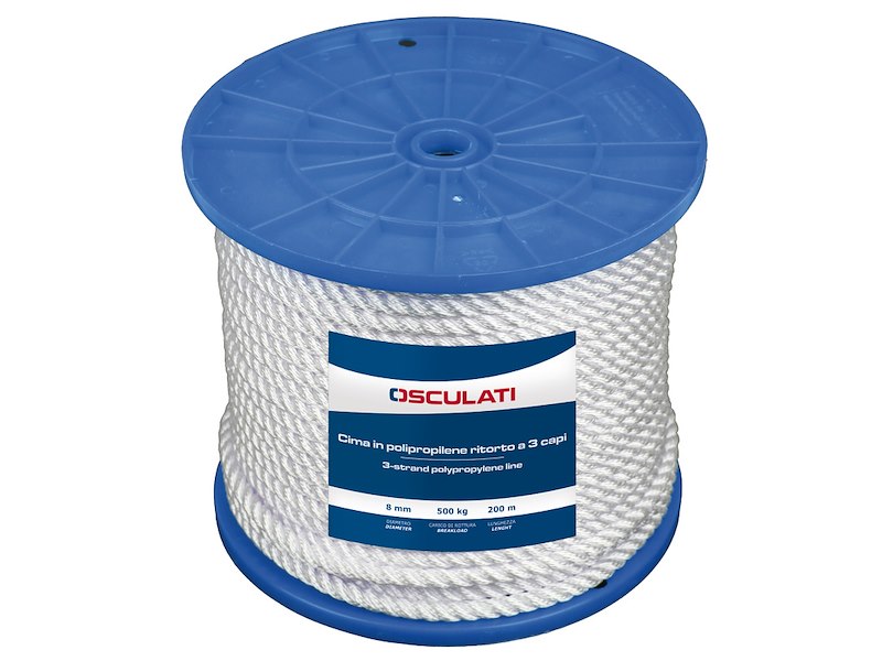 Cima in polipropilene ritorto a 3 capi