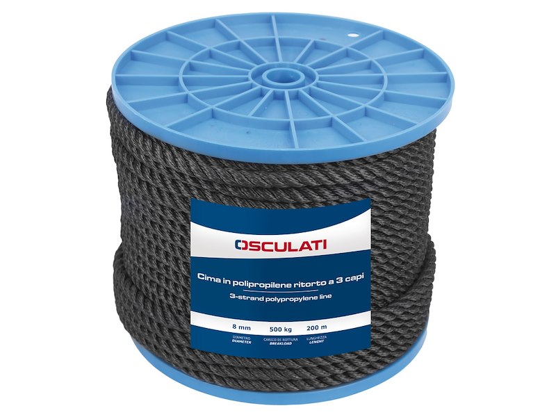 Cima in polipropilene ritorto a 3 capi