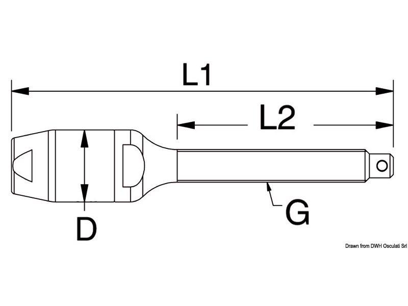 Terminali filettati per rig tessile