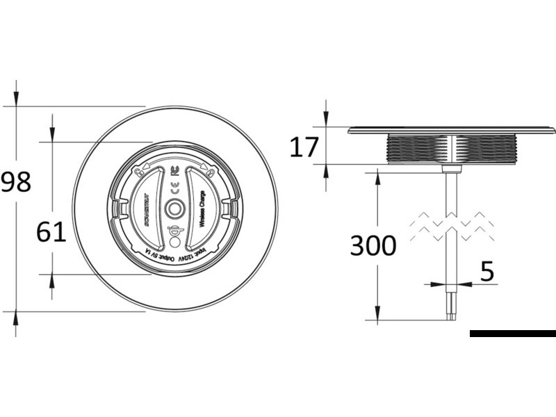 ROKK Wireless SUB 10W 