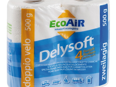 Confezione 4 rotoli carta igienica idrosolubile 