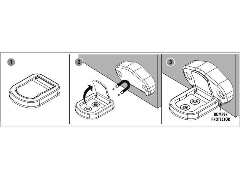 Fermaporte magnetico a scomparsa 