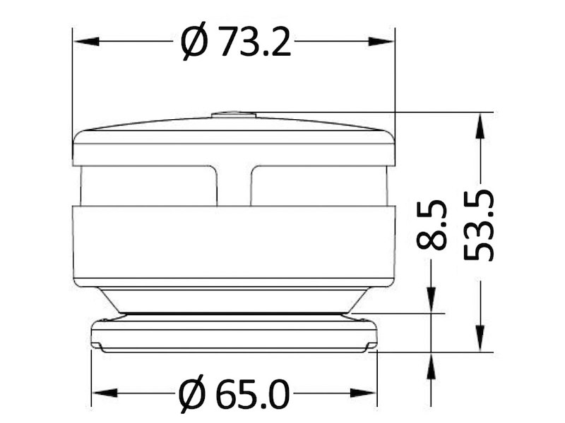 Navilight 360° luce Bianca di fonda 2NM