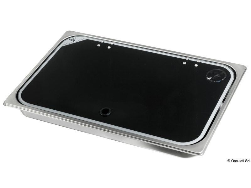 Piani cottura con in acciaio coperchio in vetro