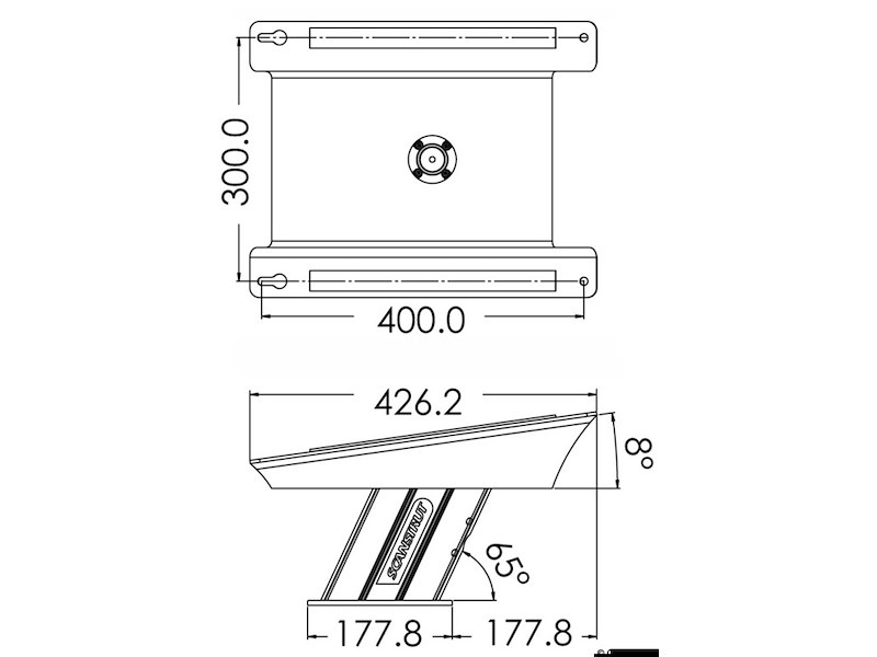 Power Tower in alluminio SCANSTRUT per Starlink 