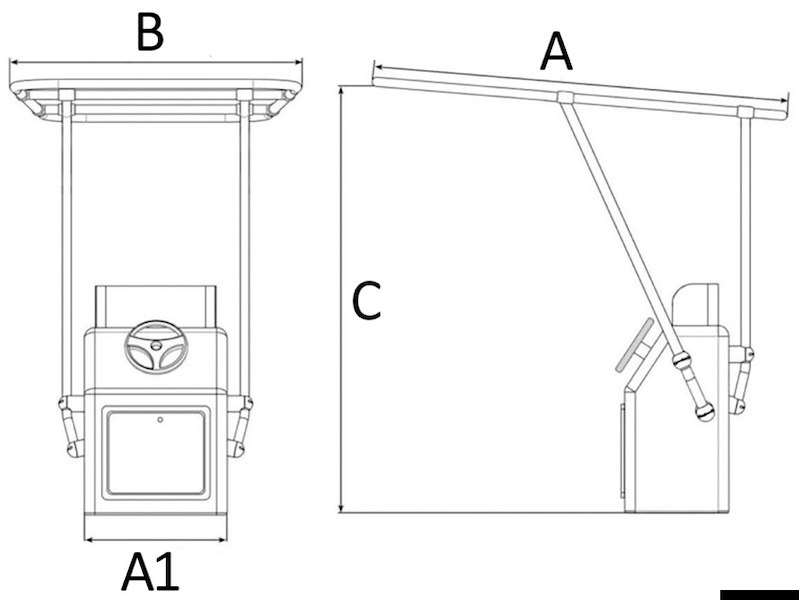 T-Top professionale Heavy Duty in alluminio verniciato