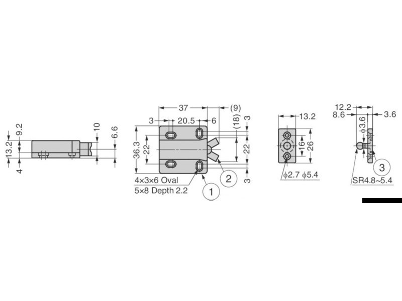 Scrocco a contatto non magnetico 