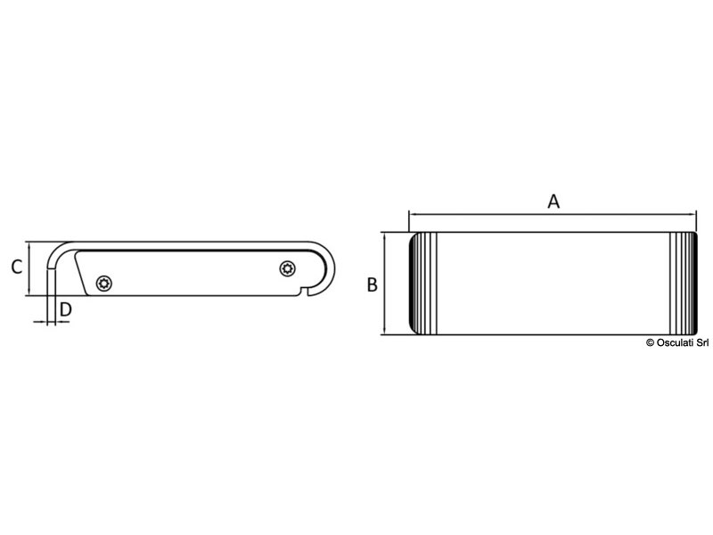 Chiusura a leva in acciaio inox Perla 