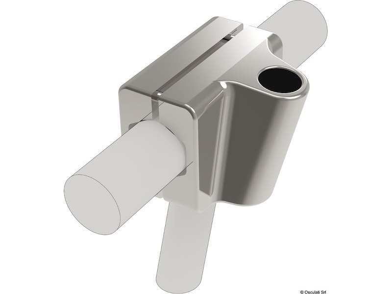 Base di fissaggio su pulpito in acciaio inox sistema Mickey