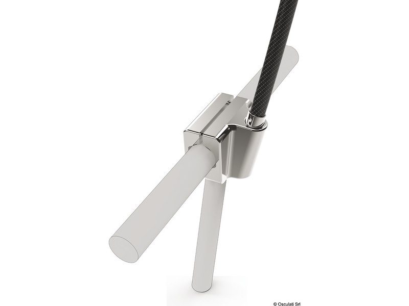 Base di fissaggio su pulpito in acciaio inox sistema Mickey