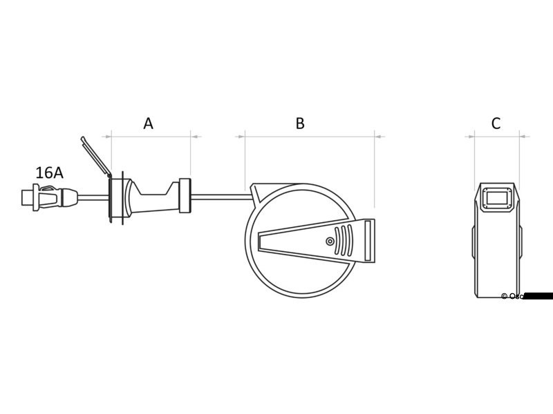 Cavo elettrico avvolgibile a scomparsa