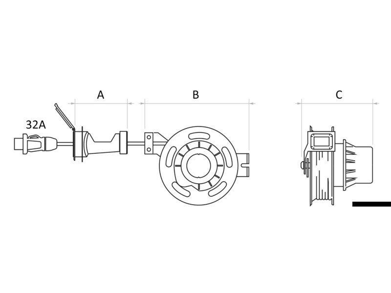Cavo elettrico avvolgibile a scomparsa
