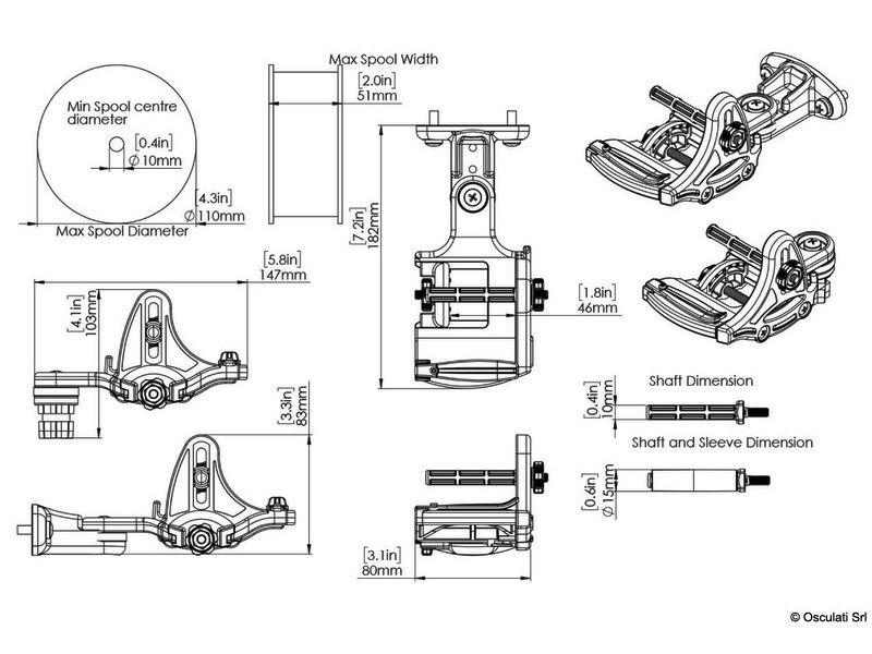 Spooling Station Fixed or StarPort Mount 