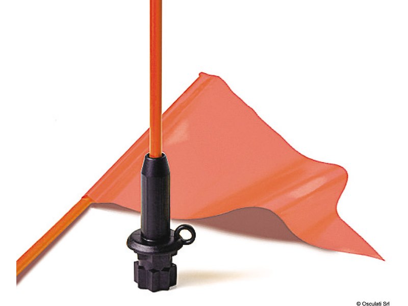 Flag Whip & Pennant Black Base 