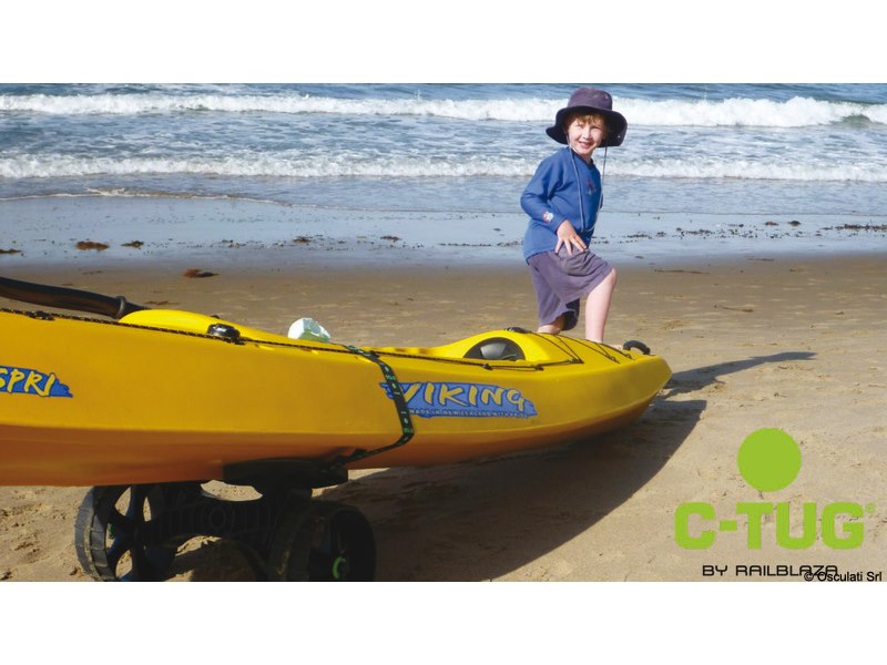 Carrello C-TUG con ruote Kiwi RAILBLAZA