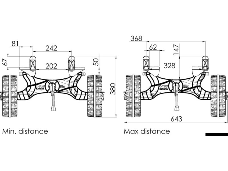 Carrello C-TUG R  - RAILBLAZA
