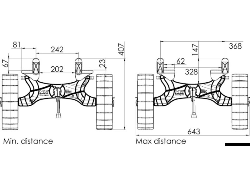 Carrello C-TUG R  - RAILBLAZA