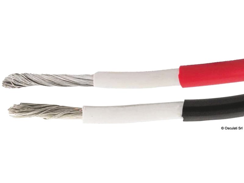 Cavo per batterie in rame stagnato con rivestimento isolante in resina sintetica