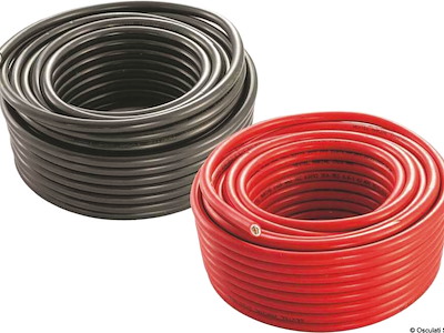 Cavo per batterie in rame stagnato con rivestimento isolante in resina sintetica