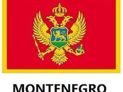 BANDIERA MONTENEGRO