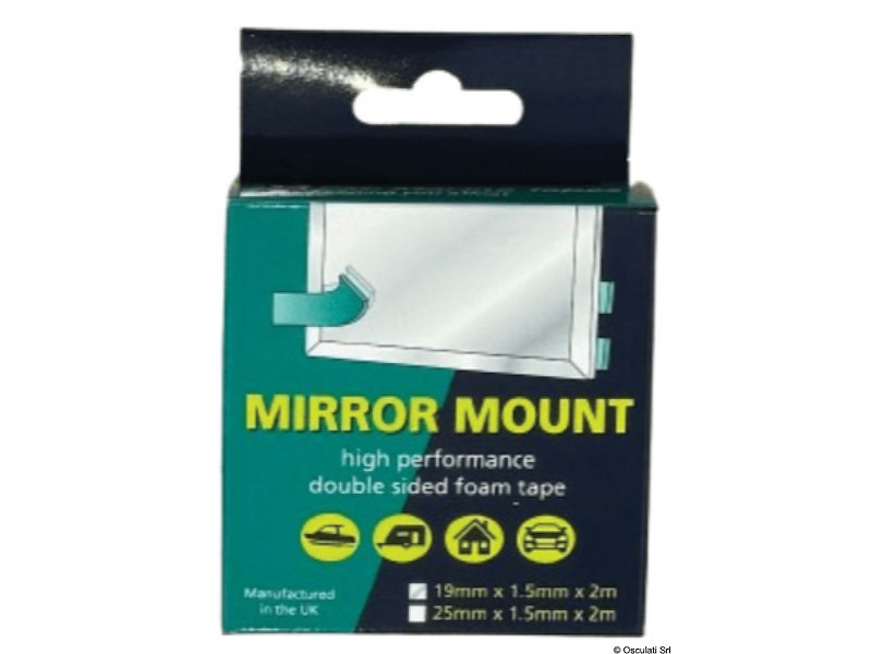 Nastro bioadesivo per montaggio specchi 19mm x 2m 