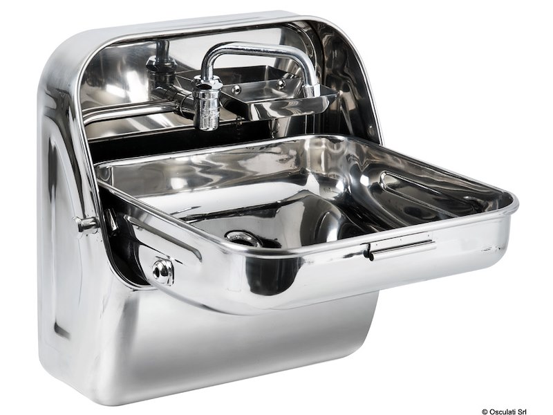 Lavello a ribalta in acciaio inox 