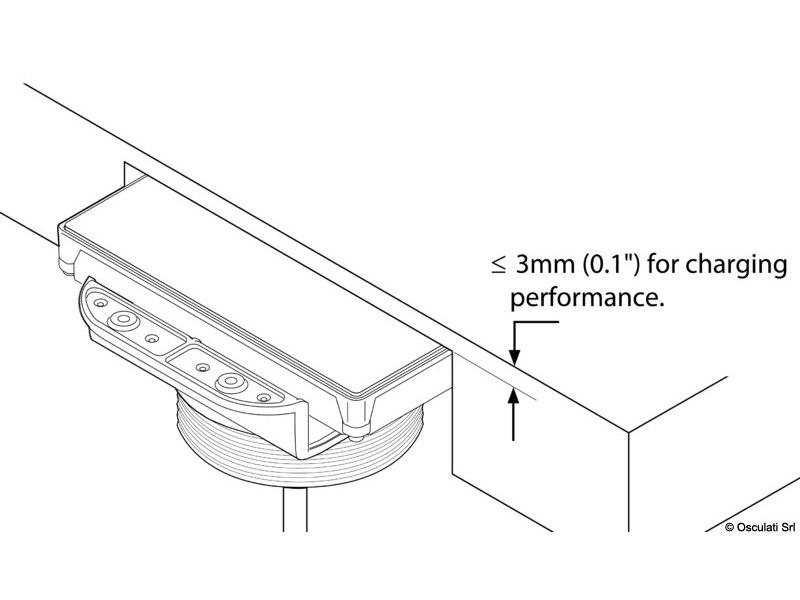 Caricabatterie wireless stagno ROKK - 3 Coil 15W