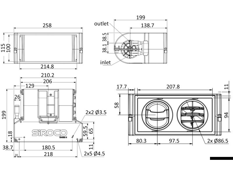Scambiatori di calore (fan coil) per caldaia Autoterm Flow