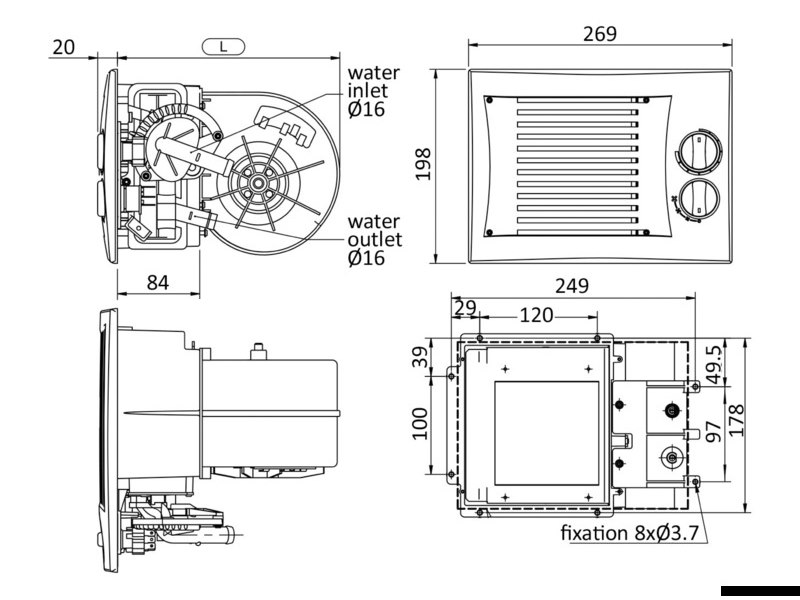 Scambiatori di calore (fan coil) per caldaia Autoterm Flow