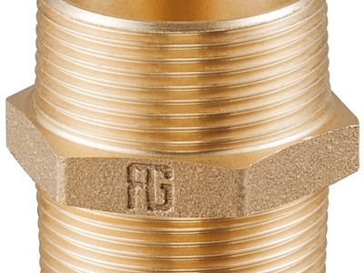 Niples doppio M-M in bronzo GUIDI