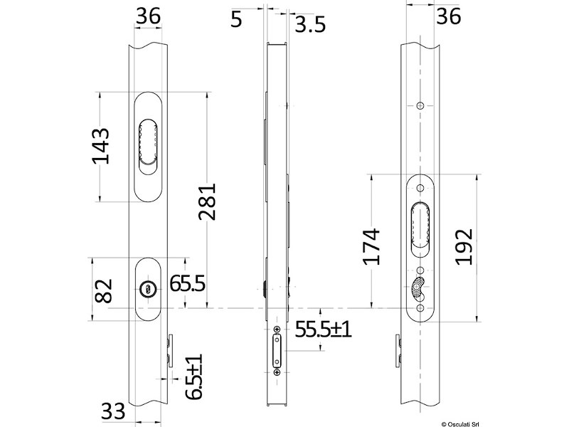 Chiusura per porta d'ingresso scorrevole Talon 