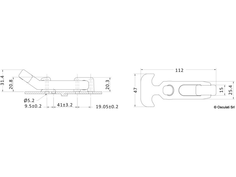 Chiusura con impugnatura flessibile a T 