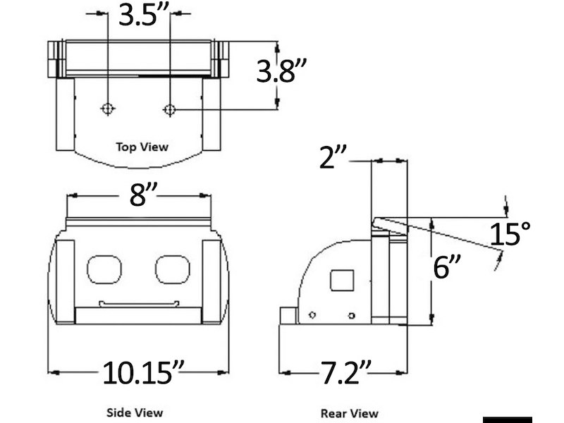 Universal Tender Chocks 2nd Gen supporti per tender 