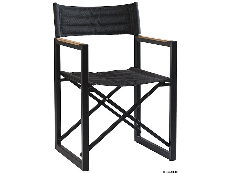 Sedia pieghevole ARC The Square in teak e alluminio