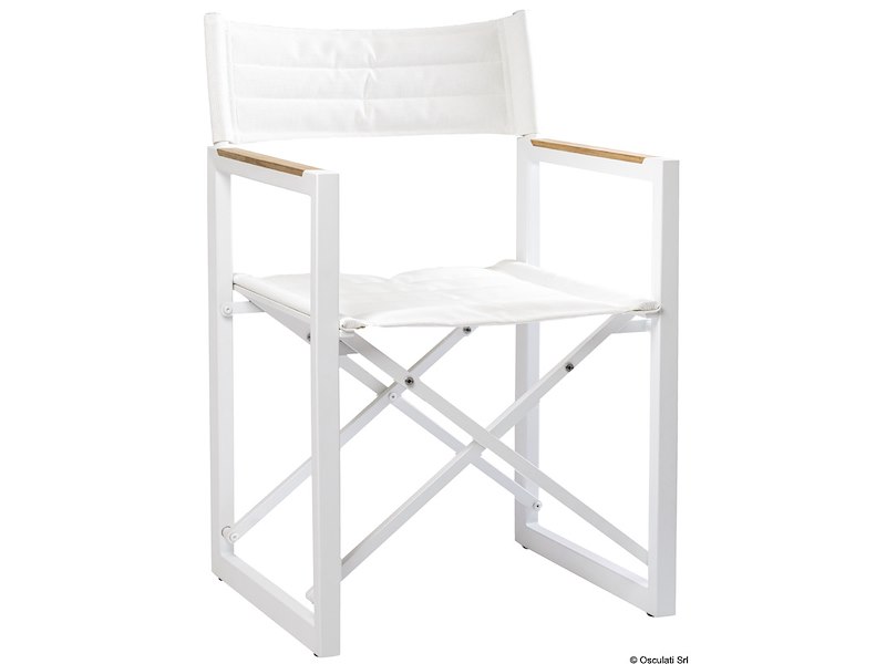 Sedia pieghevole ARC The Square in teak e alluminio