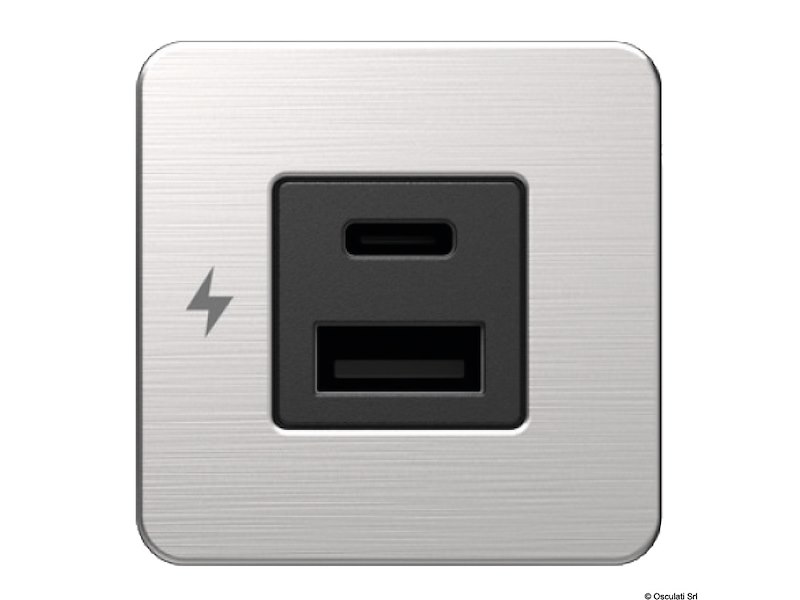 Presa doppia USB-A + USB-C SCANSTRUT Tile