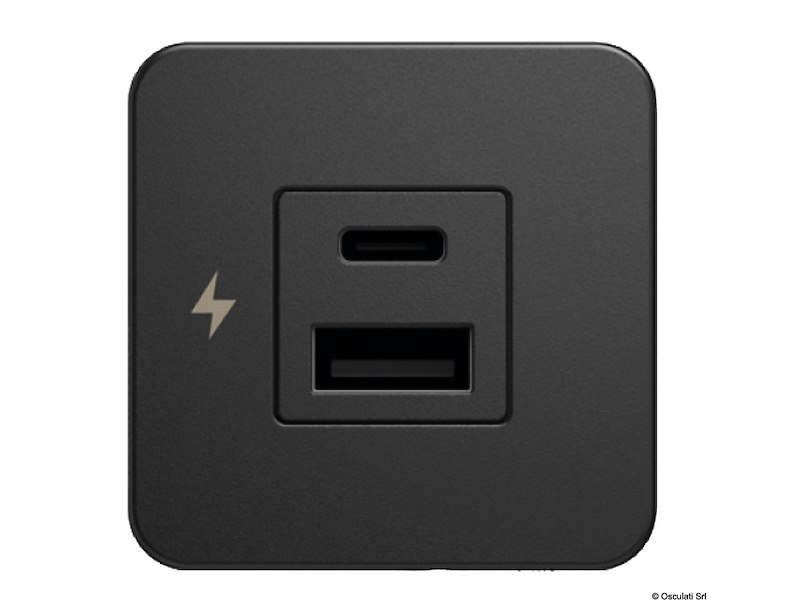 Presa doppia USB-A + USB-C SCANSTRUT Tile