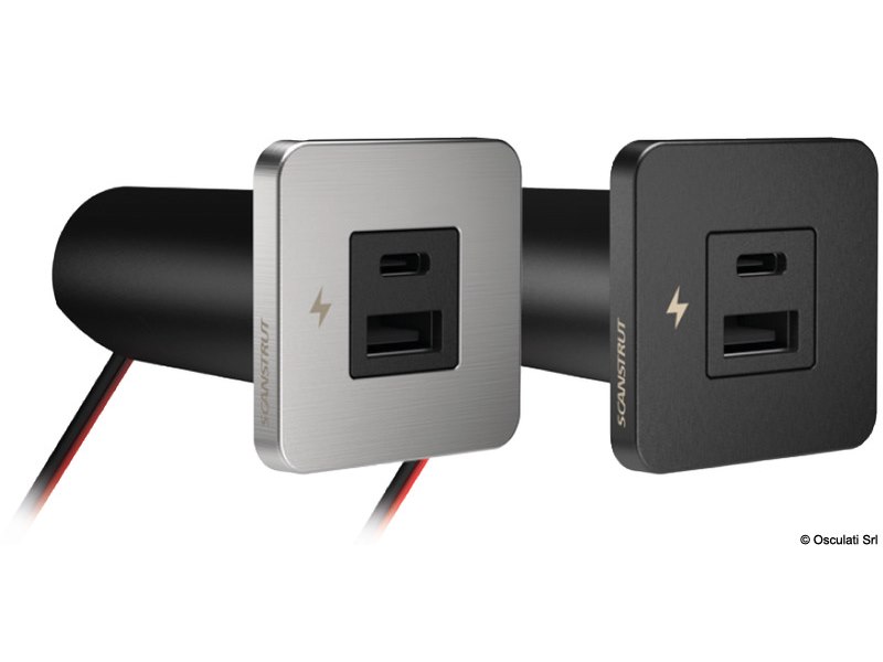 Presa doppia USB-A + USB-C SCANSTRUT Tile