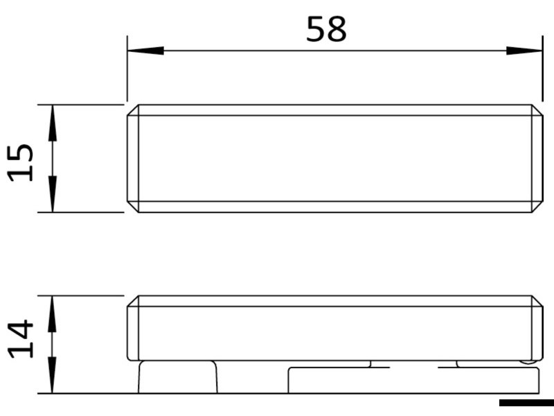 Fermaporte girevole in accaio inox 