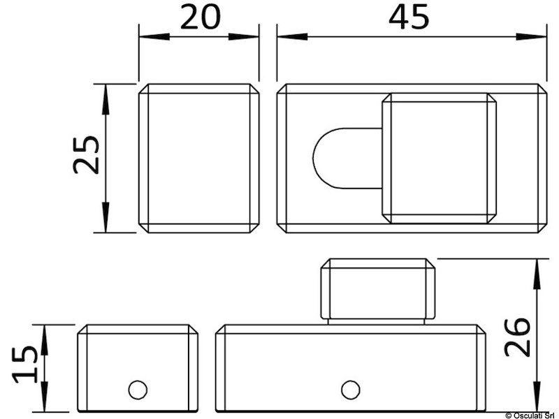 Chiusura a tavella in acciaio inox 
