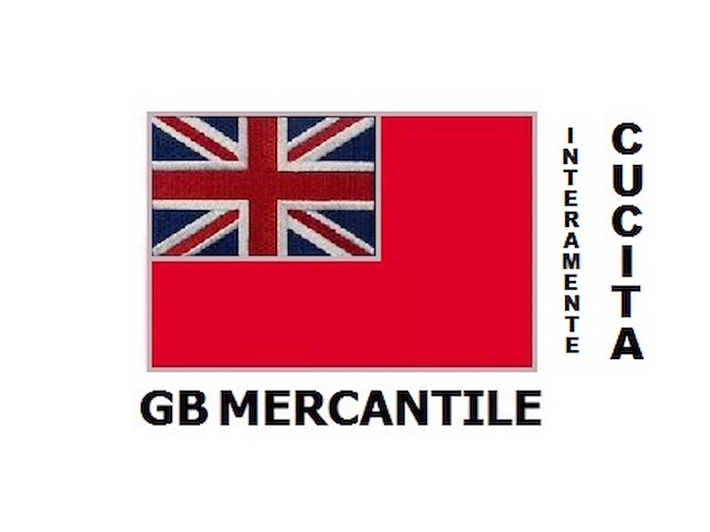 BANDIERA GB MERCANTILE CUCITA