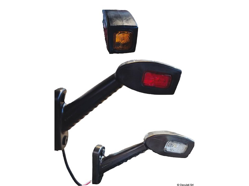 Fanali di ingombro laterali a LED con corpo in gomma