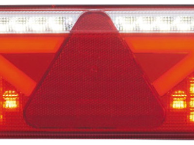 Fanali posteriori a LED con catadiottro triangolare a 6 funzioni