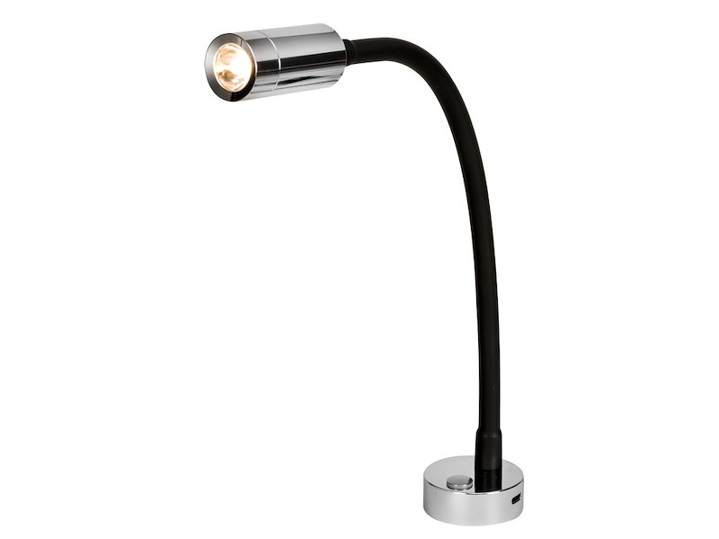 Faretto LED snodato testa letto/lettura carte 