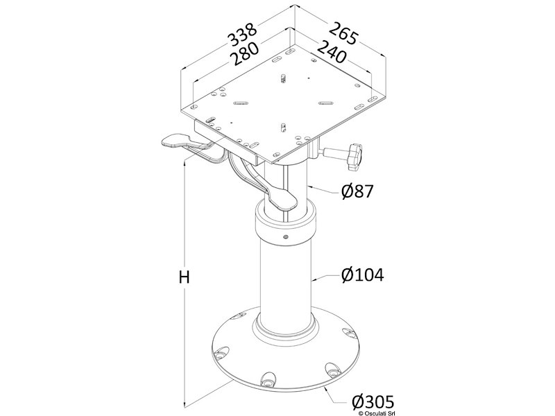 Base per scocche sedile Maxi