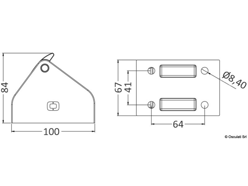 Maxi blocca catena in acciaio Claw