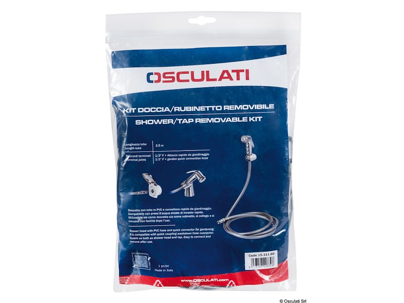 Kit doccia/rubinetto removibile con attacco rapido 