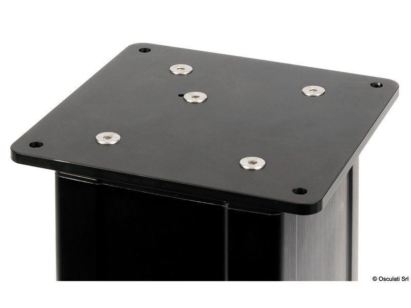 Gamba tavolo Dudge 77 square elettrica in alluminio